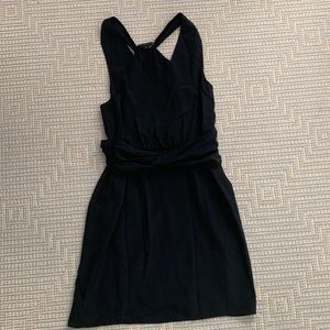 Theory black silk dress size 6